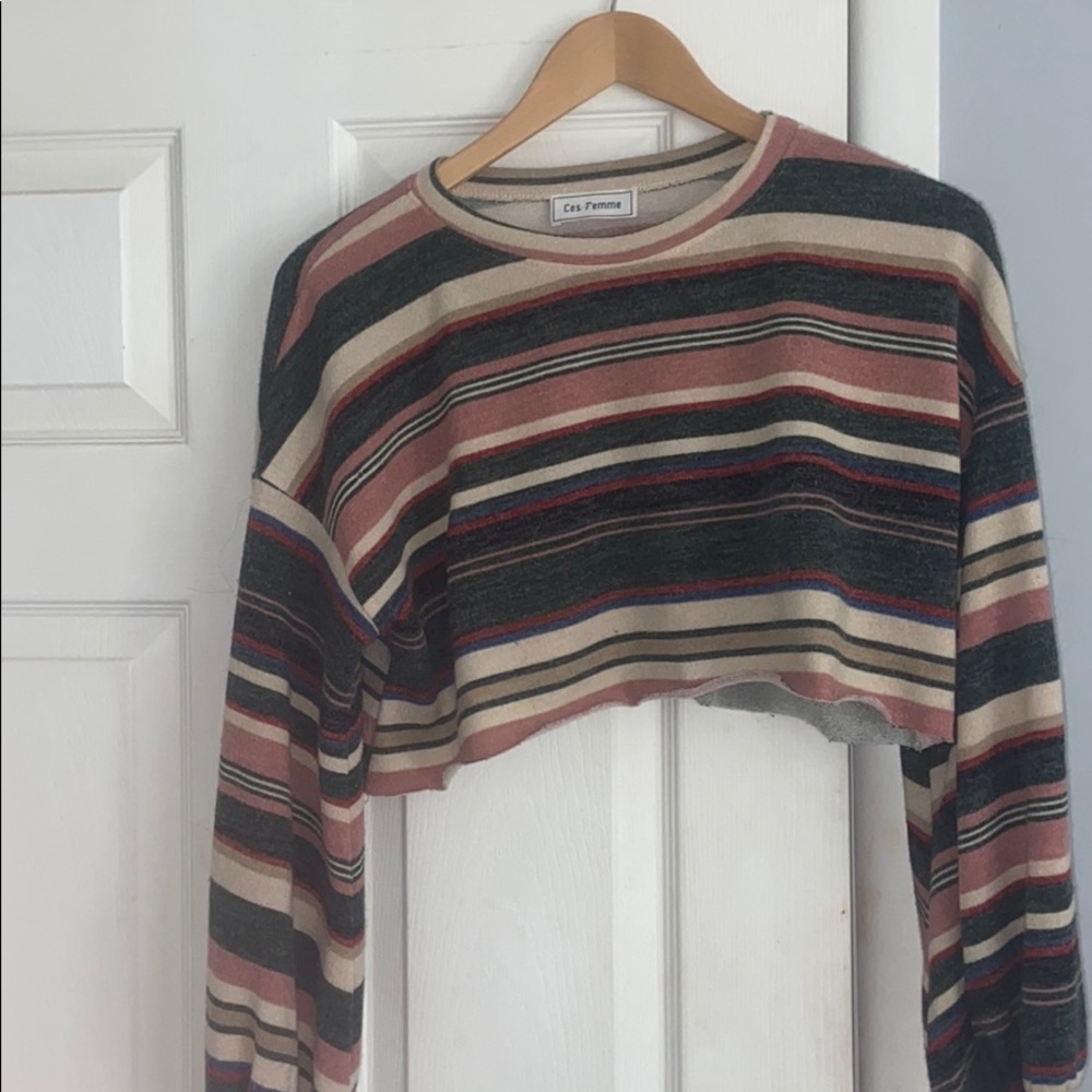 Long sleeve striped shirt